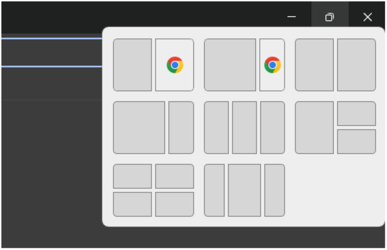Google Chromeのウィンドウ分割