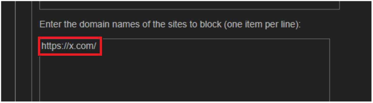 LeechBlock NGにサイトを追加する方法②