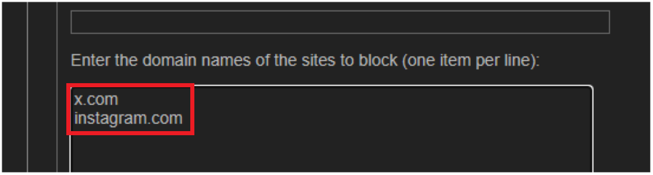 LeechBlock NGにサイトを追加する方法④
