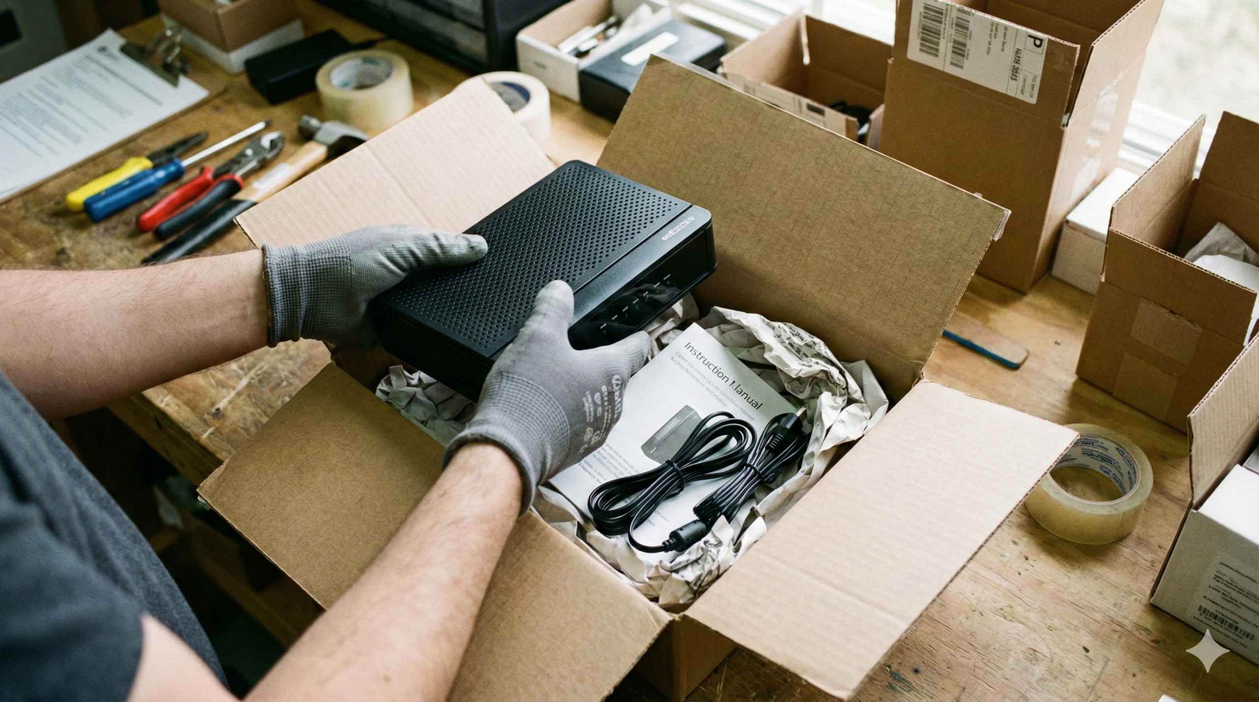 モデムやONUの箱は捨ててもOK【返却は返却キットかダンボール】